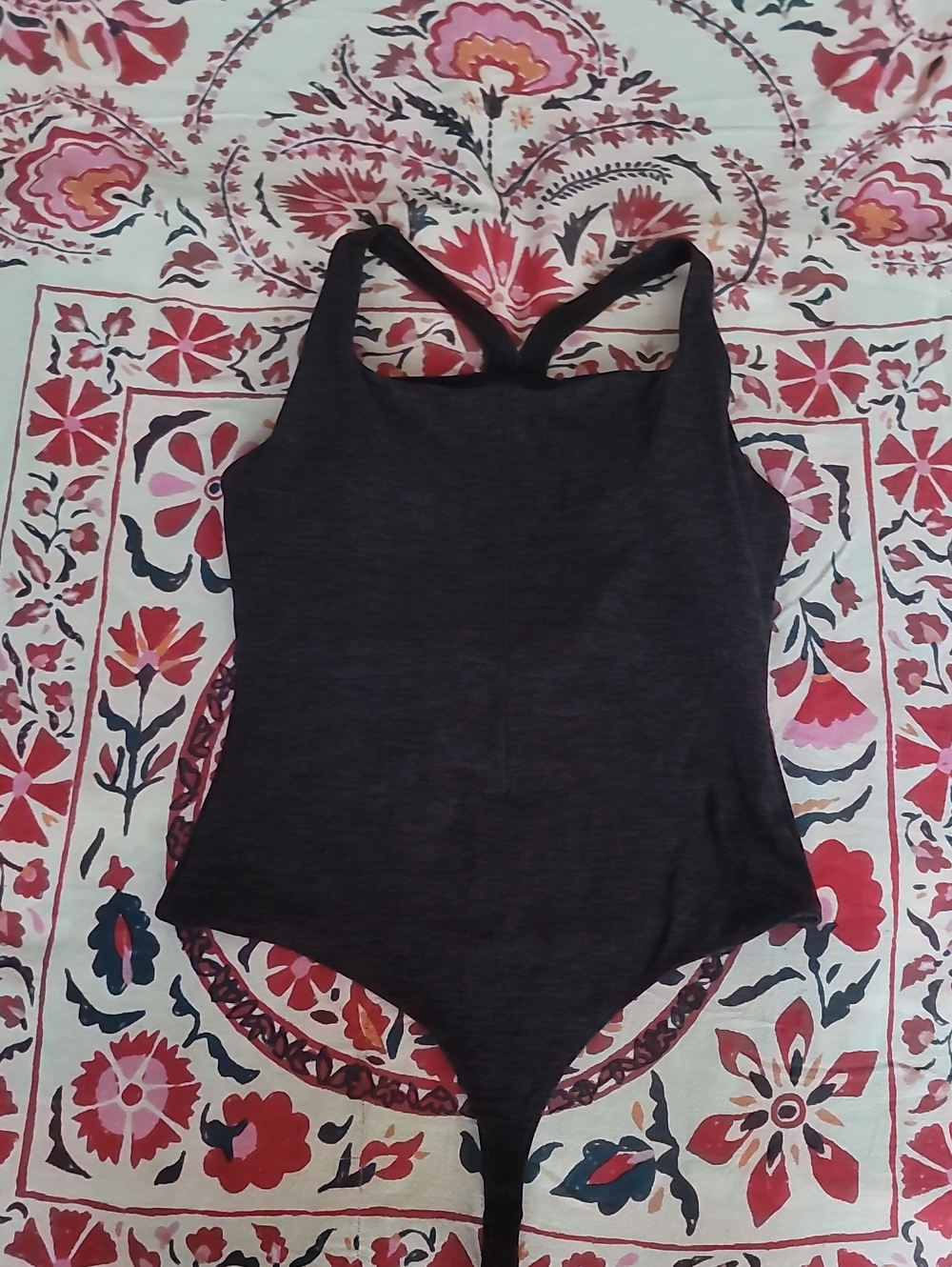 NWT Fabletics Charcoal Crossback One Piece Bodysuit